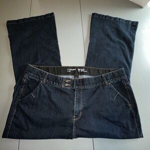 Lane Bryant Flare‎ 24P Dark Blue Jeans Tighter Tummy Technology Boho